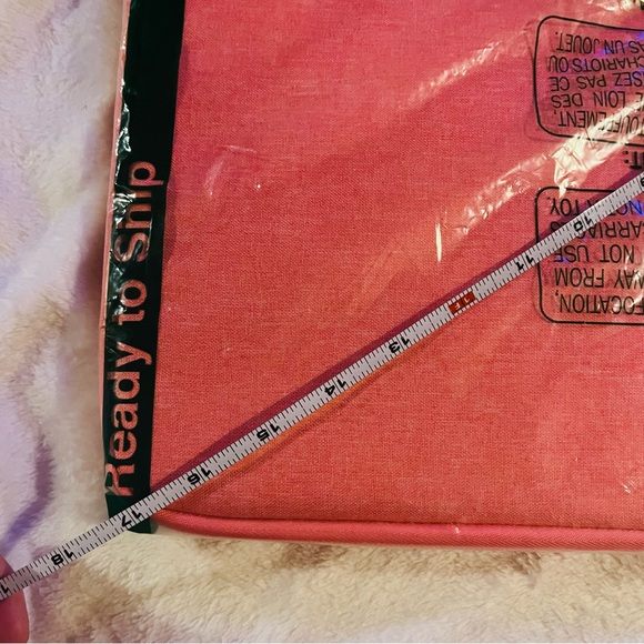 🆕 17” Pink Laptop Sleeve Cover W/ Dual Zipper Water Resistant - Picture 7 of 16